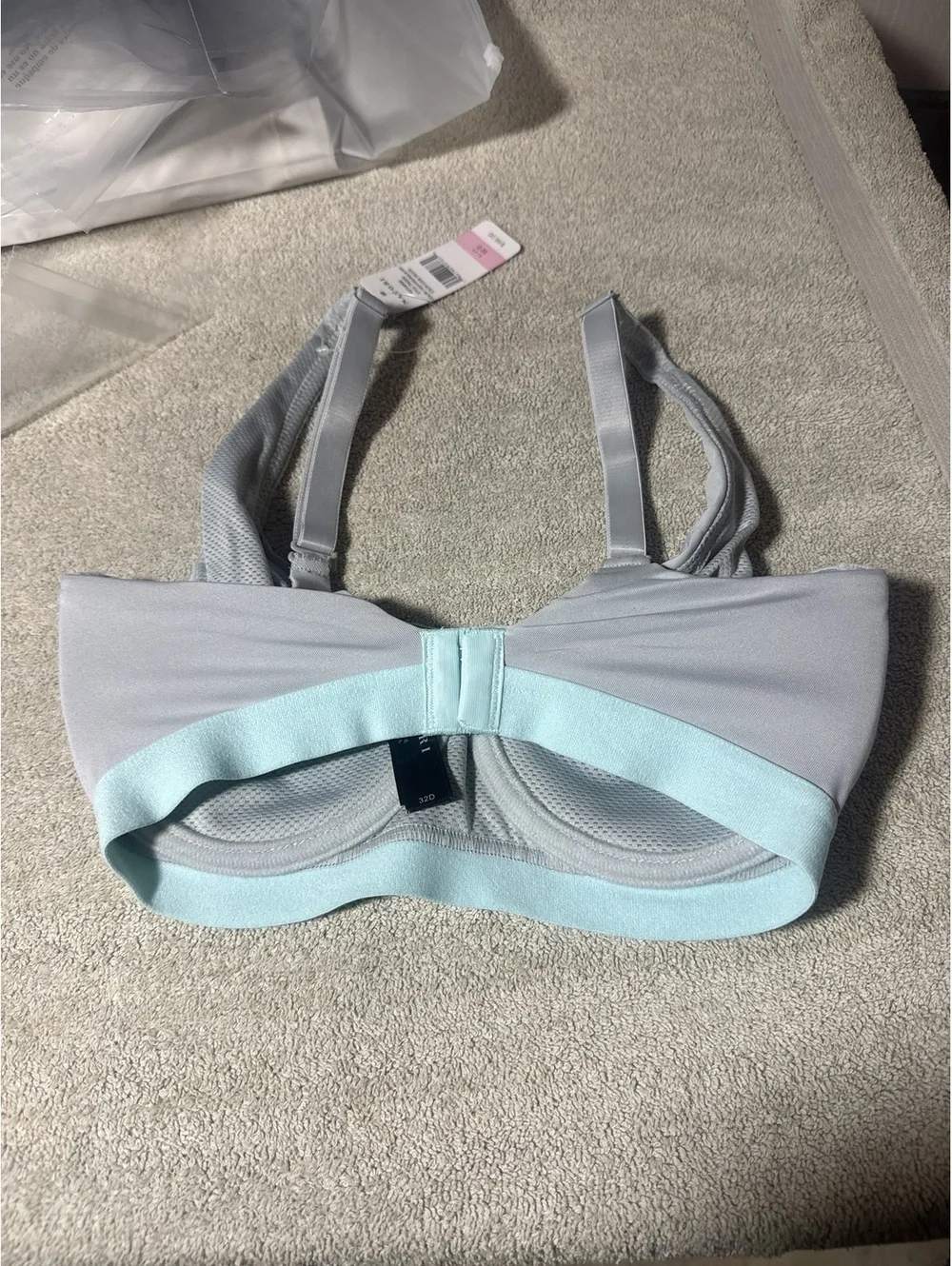 Natori Recharge Bra Size 32D Color Highrise/Aqua Sky NWT MSRP $66